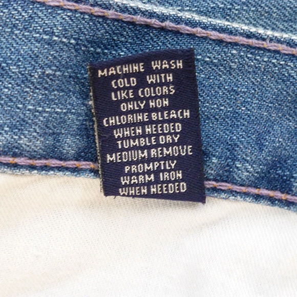 American Eagle Long Denim Maxi Skirt w/ Raw Hem & Back Slit Size 0 - Picture 7 of 7